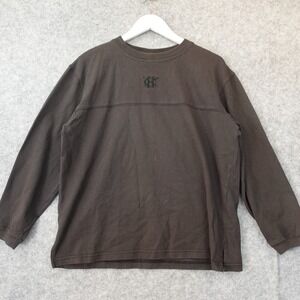 90s Grunge Black Sweatshirt Mens LARGE Boxy Skater Pullover Street HUNT CLUB USA
